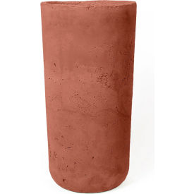 Aster Indoor/Outdoor Round Planter, 11-3/4" Dia. x 23-5/8"H, Terra Cotta