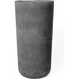 Aster Indoor/Outdoor Round Planter, 13-7/8" Dia. x 27-5/8"H, Licorice