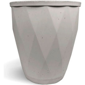 Elm Indoor/Outdoor Round Planter, 30-7/8" Dia. x 34-1/2"H, Platinum