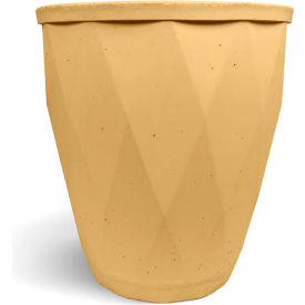 Elm Indoor/Outdoor Round Planter, 30-7/8" Dia. x 34-1/2"H, Mustard