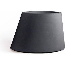 Fir Indoor/Outdoor Asymmetrical Planter, 30"W x 30"D x 19-3/4"H, Mustard
