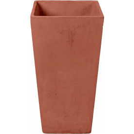 Willow Indoor/Outdoor Square Planter, 19-1/2"W x 19-1/2"D x 39"H, Dark Blue