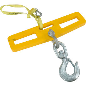 Fork Truck Hook Plate, Swivel with Latch, 10000 lb. Capacity