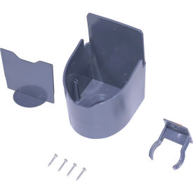 Fork Truck Accessory Plastic Stretch Wrap Caddy, Dark Gray
