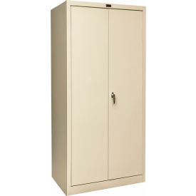 400 Stationary Combination Cabinet, 48"W x 24"D x 72"H, 729 Tan, Knock-Down