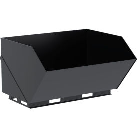 Steel Skid Steer Hopper, 2 Cu. Yd., 4000 lb. Capacity, Black