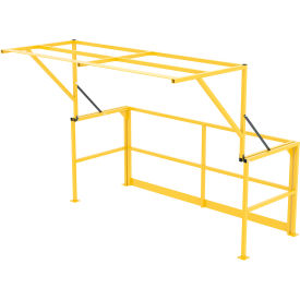 Steel Mezzanine Safety Double Wide Gate, 108-1/2"W x 79-5/16"D x 80-1/16"H