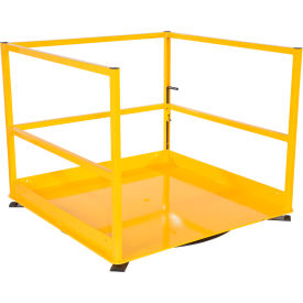 Steel Rotating Mezzanine Safety Gate System, 53"W x 53"D x 42-3/16"H