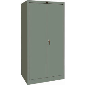 400 Stationary Combination Cabinet, 48"W x 18"D x 72"H, 725 Dark Gray, Assembled