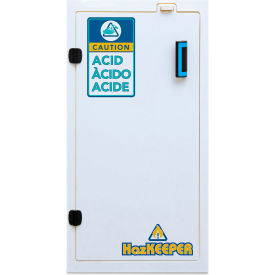 Floor Mounted Chemical Storage Cabinet, Manual Close, 10 Gal. Cap., 18"Wx18"Dx35"H