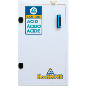 Floor Mounted Chemical Storage Cabinet, Manual Close, 10 Gal. Cap., 18"Wx18"Dx31"H