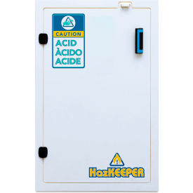 Floor Mounted Chemical Storage Cabinet, Manual Close, 12 Gal. Cap., 23"Wx18"Dx35"H