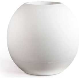 Bonsai Indoor/Outdoor Round Planter, 40" Dia. x 40"H, White