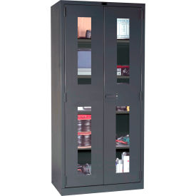 Safety View DuraTough Storage Cabinet, 36"W x 24"D x 78"H, Charcoal