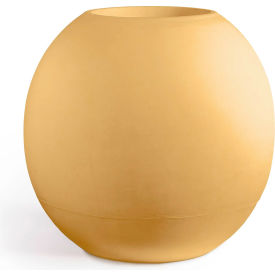 Bonsai Indoor/Outdoor Round Planter, 40" Dia. x 40"H, Mustard