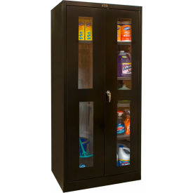 400 SV Combination Cabinet, 36"W x 18"D x 72"H, 708 Midnight Ebony, Assembled