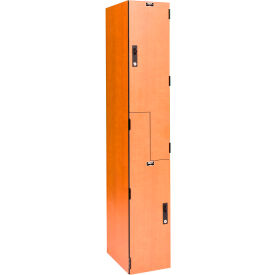 VersaMax Z-Style 2 Door Phenolic Locker, Keyed Lock, 12"W x 18"D x 72"H, Assembled