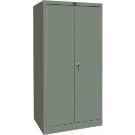 800 Stationary Storage Cabinet, 36"W x 24"D x 78"H, 725 Dark Gray, Knock-Down