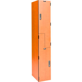VersaMax Z-Style 2 Door Phenolic Locker, Electronic Keypad, 12"Wx18"Dx72"H, Assembled