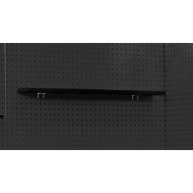 Fort Knox Pegboard Shelf, Steel, 22"W x 5"D, Black