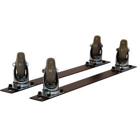 Total Lock Plate Caster Kit, Mounts to Ergo-Line Model Station Only