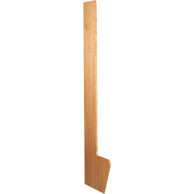 Recruiter-2 Setback End Panel, LH, 12"/24"D x 84"H, Natural Red Oak