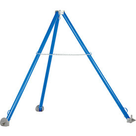 Adjustable Height Tripod Hoist Stand, 2000 lb Capacity, Blue