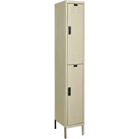 DigiTech 2-Tier Electronic Locker, 12"W x 12"D x 78"H, Tan, Unassembled
