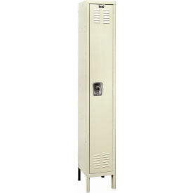 ReadyBuilt Locker, 1-Tier, 12"W x 15"D x 78"H, 729 Tan, Assembled