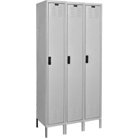DigiTech 1-Tier Electronic Locker, 18"W x 36"D x 78"H, Light Gray, Assembled