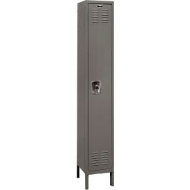 ReadyBuilt Locker, 1-Tier, 12"W x 12"D x 78"H, 725 Dark Gray, Assembled
