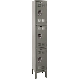 ReadyBuilt Locker, 3-Tier, 12"W x 12"D x 78"H, 725 Dark Gray, Assembled
