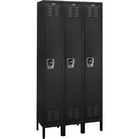 ReadyBuilt Locker, 1-Tier, 36"W x 18"D x 78"H, 708 Black, Assembled