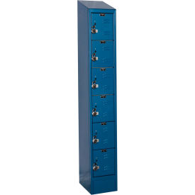 ReadyBuilt II Locker, 6-Tier, 12"W x 12"D x 82"H, 707 Marine Blue, Assembled