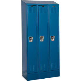 ReadyBuilt II Locker, 1-Tier, 36"W x 15"D x 83"H, 707 Marine Blue, Assembled