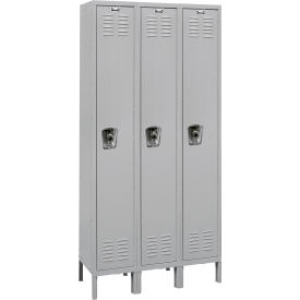 ReadyBuilt Locker, 1-Tier, 36"W x 18"D x 78"H, 711 Light Gray, Assembled