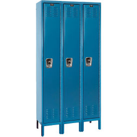 ReadyBuilt Locker, 1-Tier, 36"W x 18"D x 78"H, 707 Marine Blue, Assembled