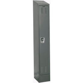 ReadyBuilt II Locker, 1-Tier, 12"W x 18"D x 84"H, 725 Dark Gray, Assembled