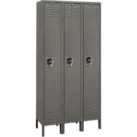 ReadyBuilt Locker, 1-Tier, 36"W x 15"D x 78"H, 725 Dark Gray, Assembled
