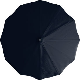 Pagoda 8-1/2' Patio Umbrella, Silver Pole, Sunbrella Navy