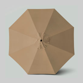Venture 11' Patio Umbrella, Bronze Pole, Sunbrella Heather Beige