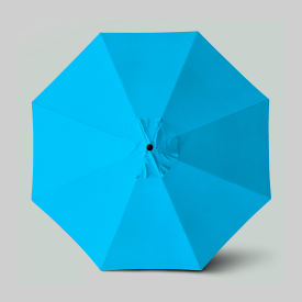 Venture 11' Patio Umbrella, Bronze Pole, Sunbrella Cyan