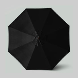 Venture 11' Patio Umbrella, Bronze Pole, Olefin Black