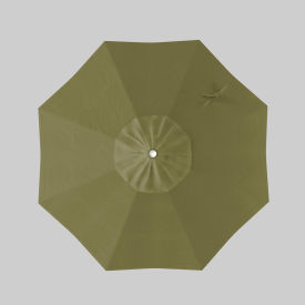 Coast 7-1/2' Patio Umbrella, White Pole, Sunbrella Spectrum Cilantro
