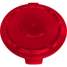 Trash Container Lid, 32 Gallon, Red