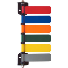 6-Flag Room ID System, Magnetic Mount, 4"L Aluminum Flags