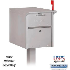 4300 Mail Chest, 14-3/8"W x 23"D x 17-1/4"H, Silver