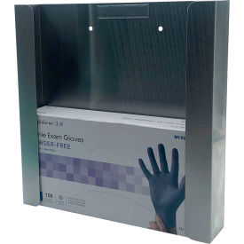 Slimline Double Stainless Steel Glove Box Holder, 9-5/8"W x 2"D x 10"H