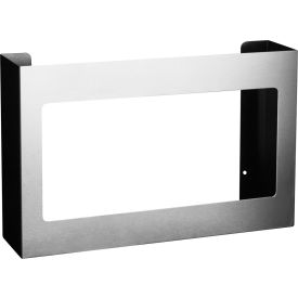 Deluxe Triple Stainless Steel Glove Box Holder with Magnet Mount, 16"W x 3-3/4"D x 10"H