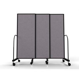 Safeflex Bullet Resistant Sliding Divider, 7'2"W x 6'10"H, Select Gray